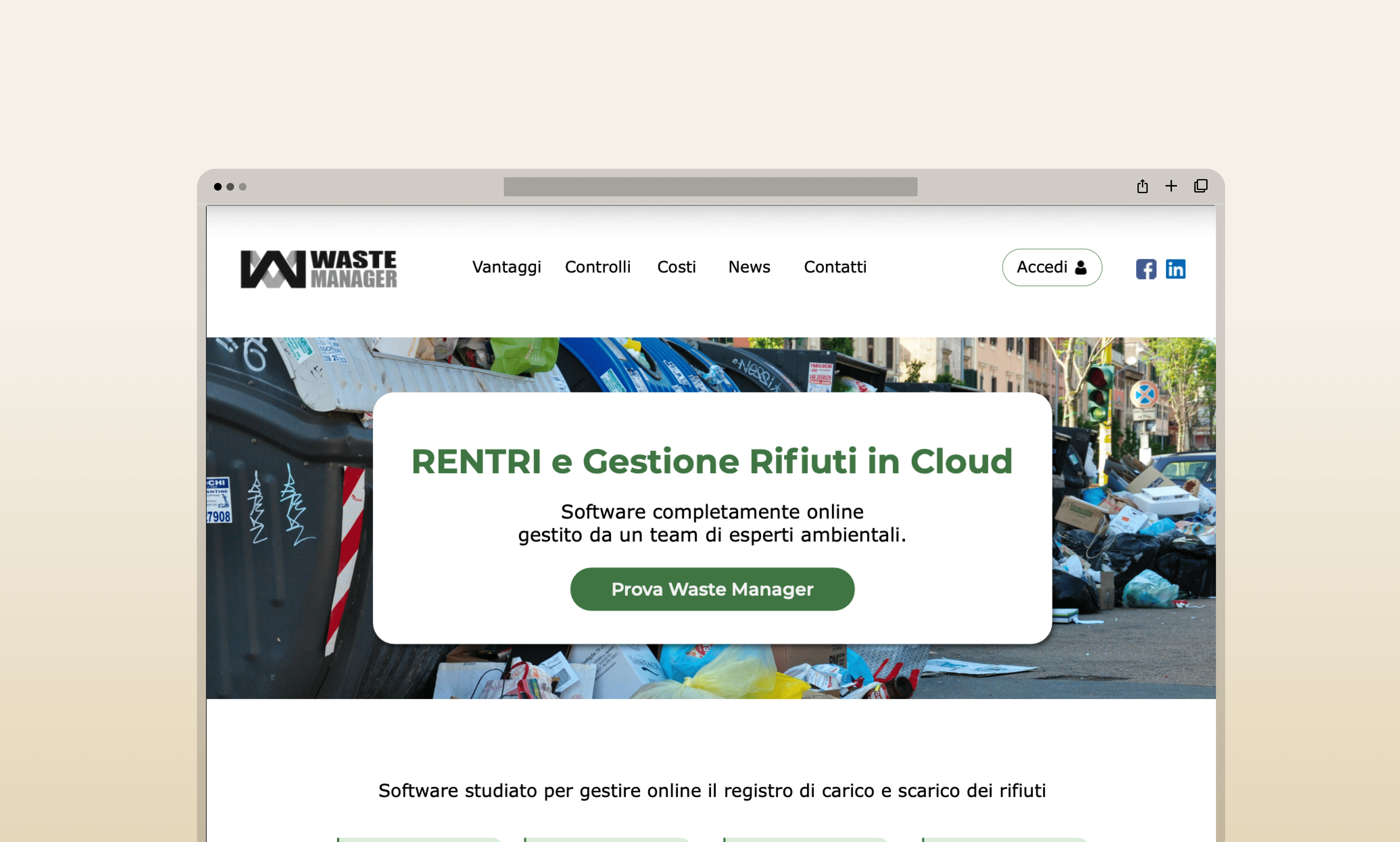 Homepage after the restyling