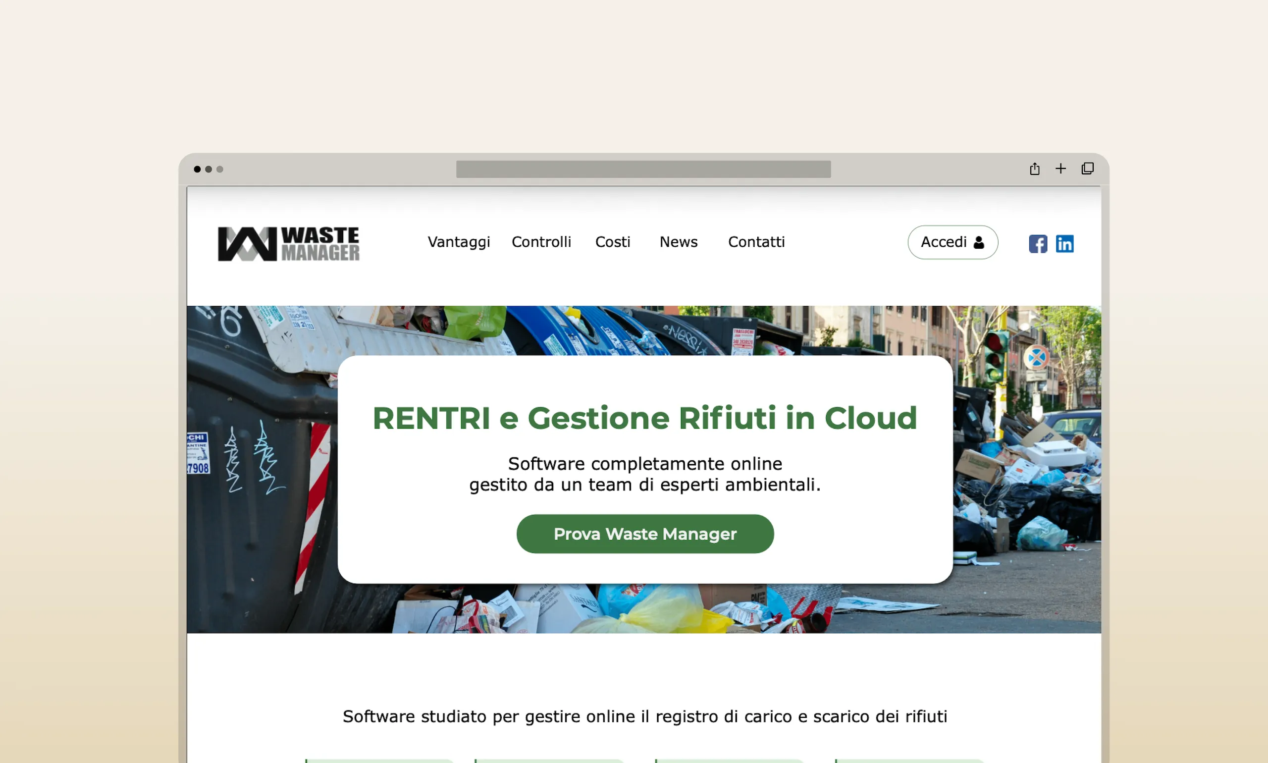 Homepage after the restyling