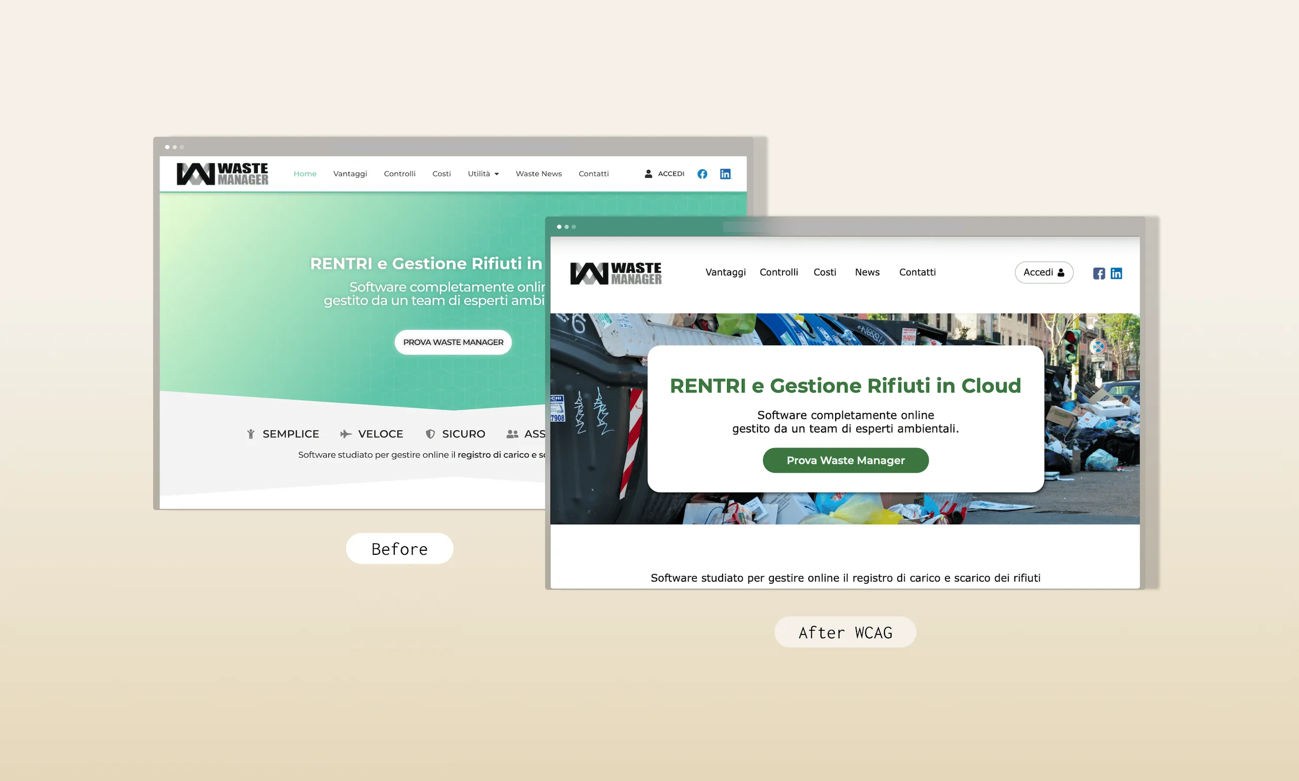 Waste Manager, accessibility strategy